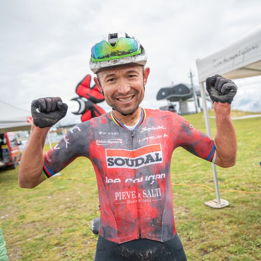 Der Sieger des Kronplatz King Marathon.s | © Gianvito Coco